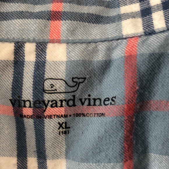 Vineyard Vines plaid Cotton button Down - Picture 3 of 6